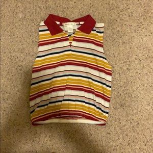 Colorful no sleeve shirt